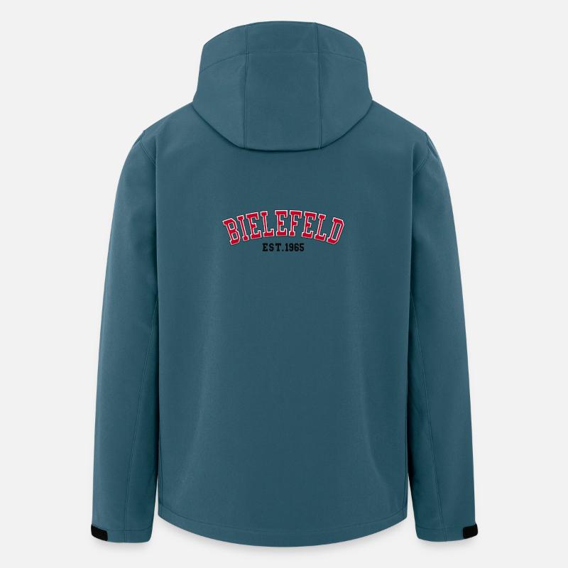 Bielefeld gegründet 1965 - Recycelte Männer Softshell-Jacke von Stanley/Stella - Dunkles Petrol