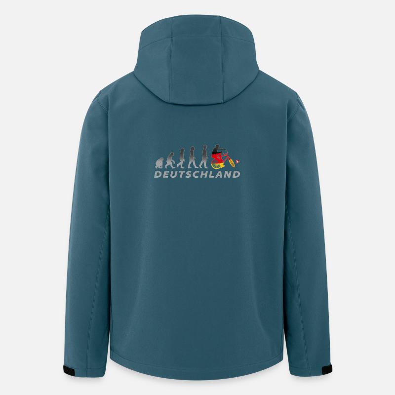 Cyclisme, Cyclball, Cyclisme en salle, Évolution - Veste softshell homme en polyester recyclé Stanley/Stella - bleu pétrole foncé