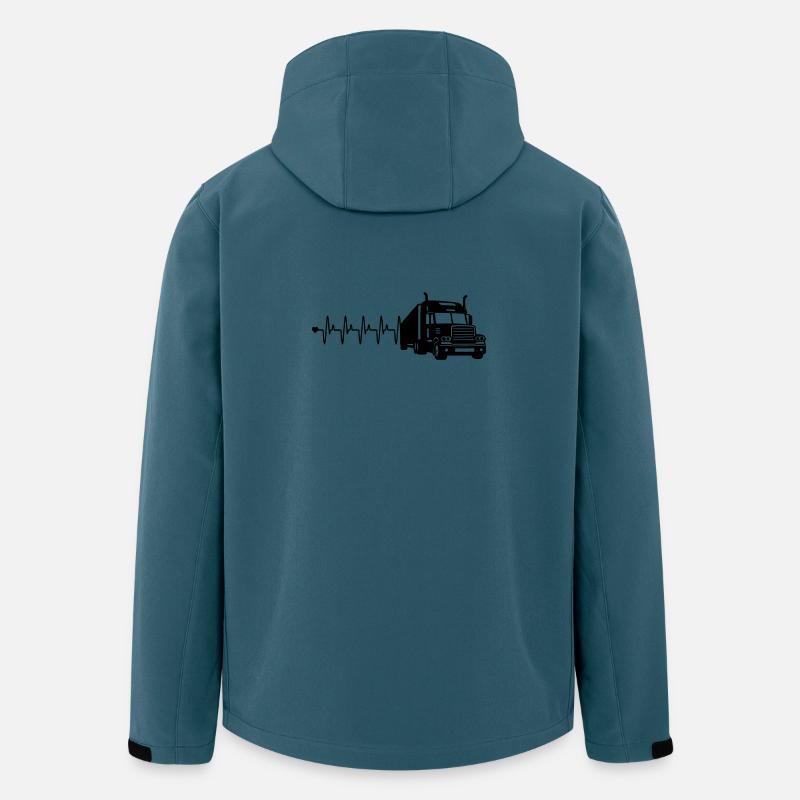 Lkw herzfrequenz - Recycelte Männer Softshell-Jacke von Stanley/Stella - Dunkles Petrol