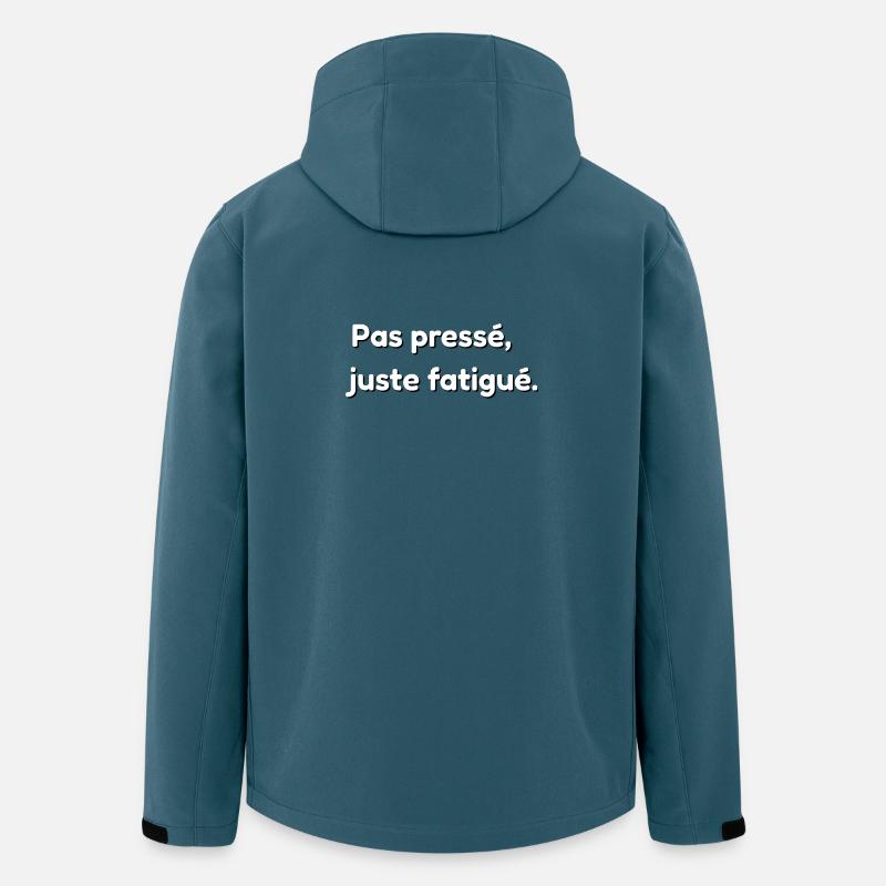 Nicht in Eile, nur müde. - Recycelte Männer Softshell-Jacke von Stanley/Stella - Dunkles Petrol