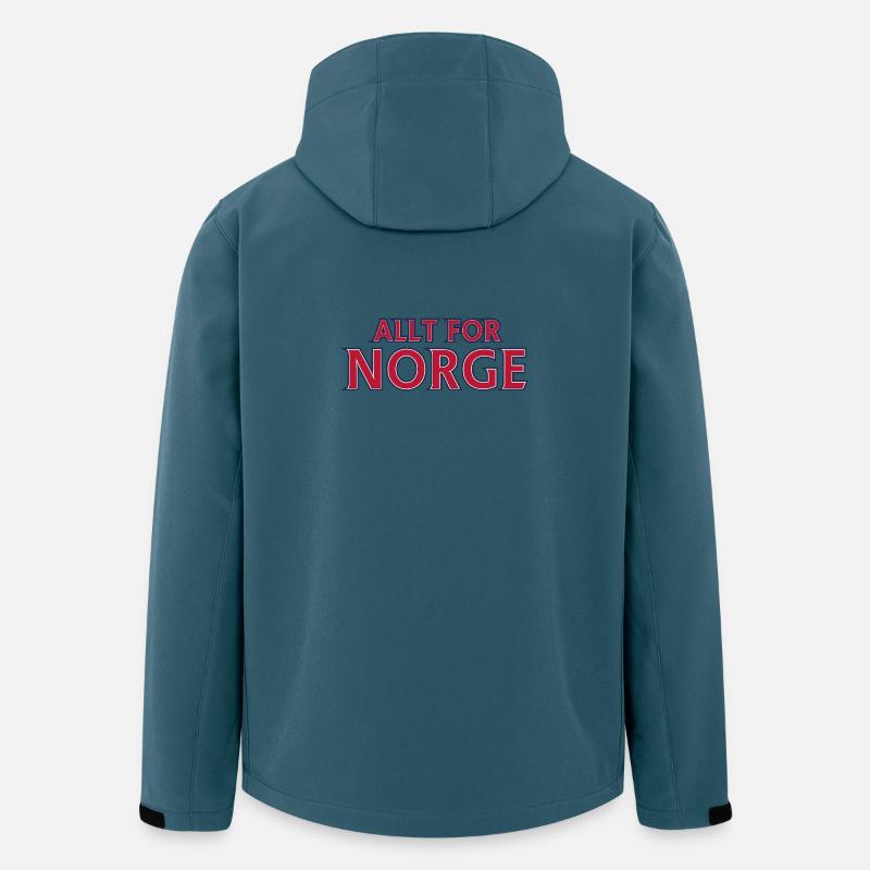 Norwegens Retro-Emblem - Recycelte Männer Softshell-Jacke von Stanley/Stella - Dunkles Petrol