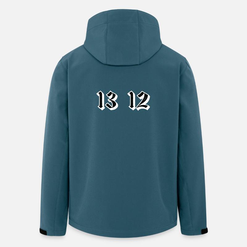 Gotische Zwillingsziffern 13 12 - Recycelte Männer Softshell-Jacke von Stanley/Stella - Dunkles Petrol