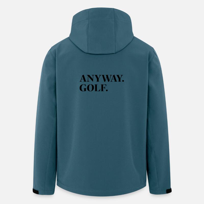 Anyway Golf - Recycelte Männer Softshell-Jacke von Stanley/Stella - Dunkles Petrol