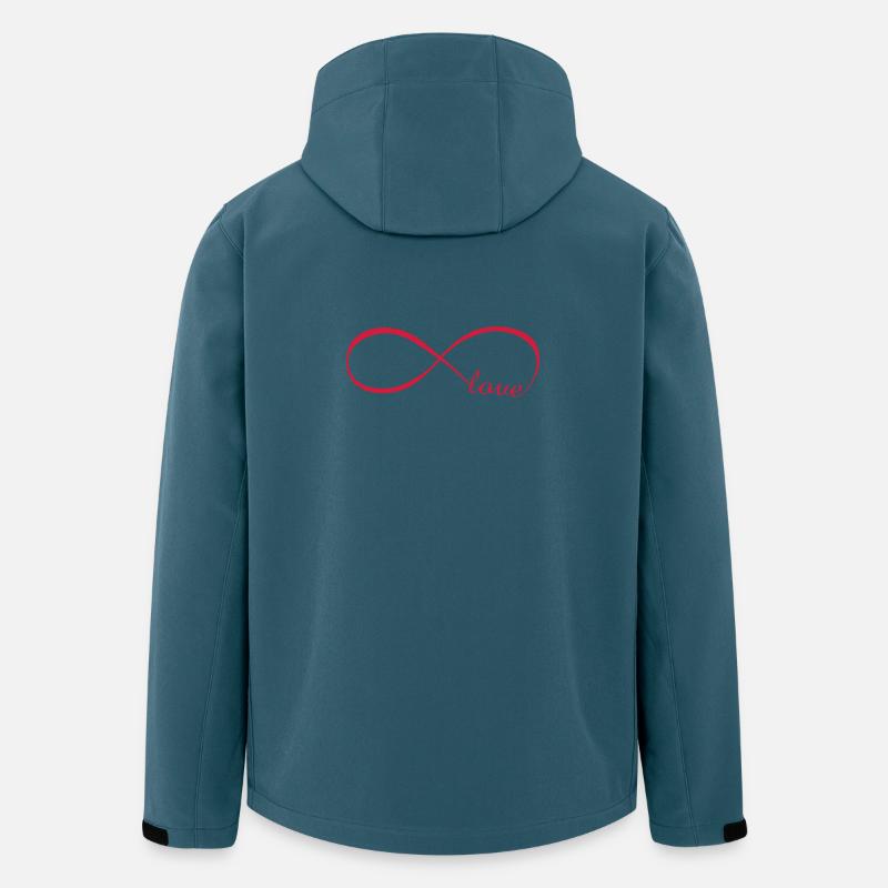 Unendliche Liebe - Recycelte Männer Softshell-Jacke von Stanley/Stella - Dunkles Petrol