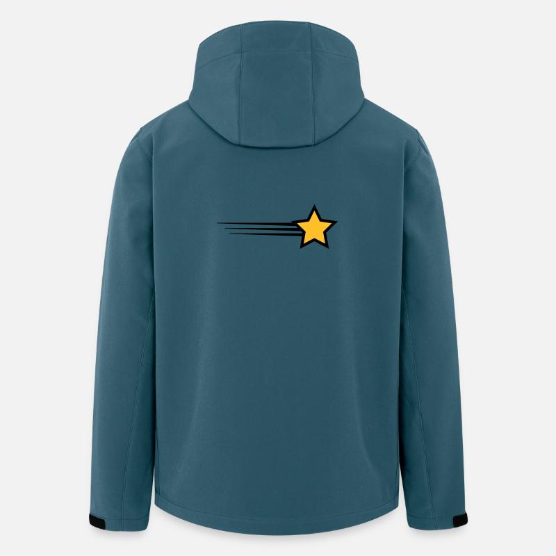 6061912 121727179 étoile - Veste softshell homme en polyester recyclé Stanley/Stella - bleu pétrole foncé