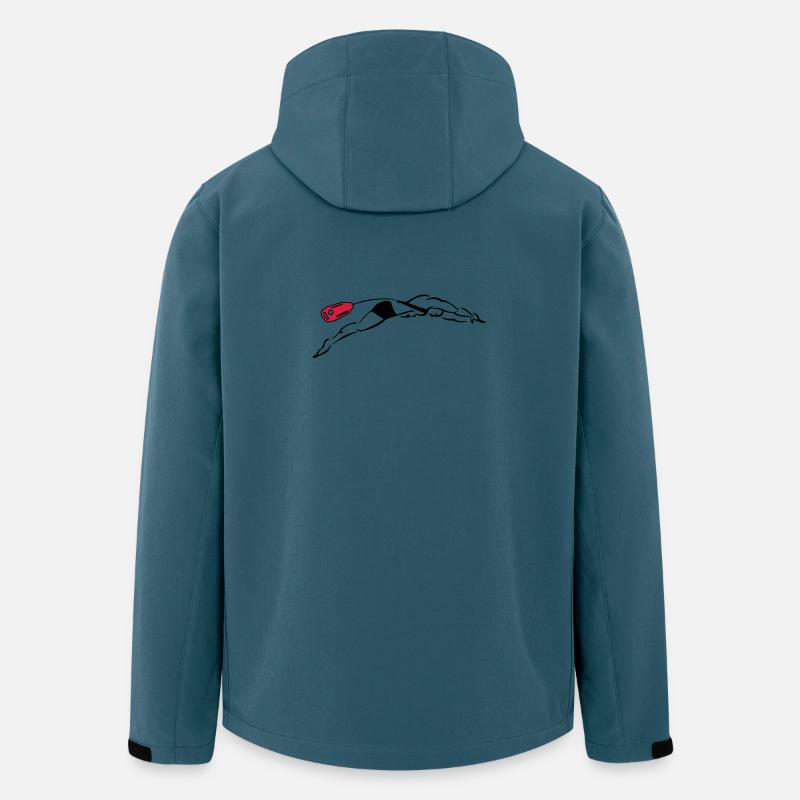 Rettungsschwimmer Tauch - Recycelte Männer Softshell-Jacke von Stanley/Stella - Dunkles Petrol