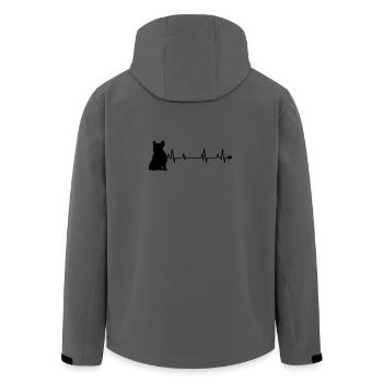 Chien - Veste softshell homme en polyester recyclé Stanley/Stella - bleu pétrole foncé - Dos - AI Model Male 185 light (185cm)