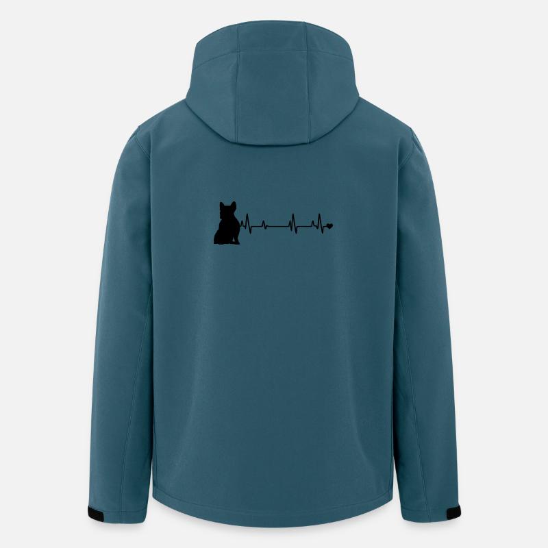 Hund - Recycelte Männer Softshell-Jacke von Stanley/Stella - Dunkles Petrol