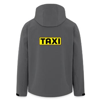 Taxi - Recycelte Männer Softshell-Jacke von Stanley/Stella - Dunkles Petrol - Hinten - AI Model Male 185 light (185cm)