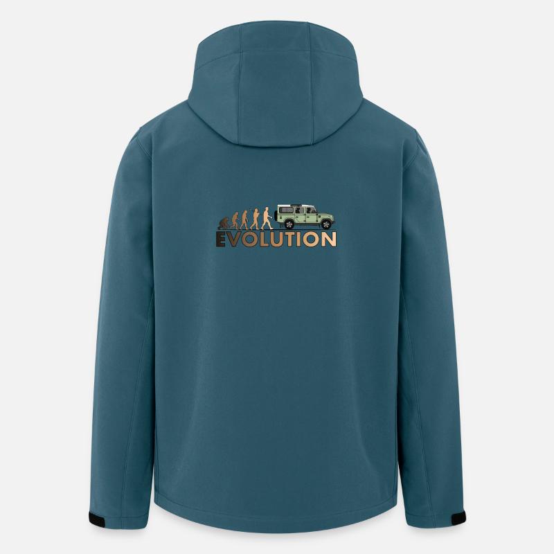 Defender 110 Évolution - Veste softshell homme en polyester recyclé Stanley/Stella - bleu pétrole foncé