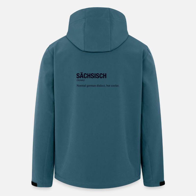 SÄCHSISCH Sachsen - Recycelte Männer Softshell-Jacke von Stanley/Stella - Dunkles Petrol