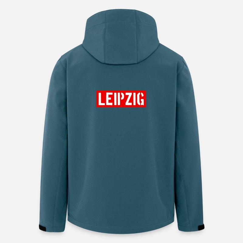 Leipzig - Freistaat Sachsen - Recycelte Männer Softshell-Jacke von Stanley/Stella - Dunkles Petrol