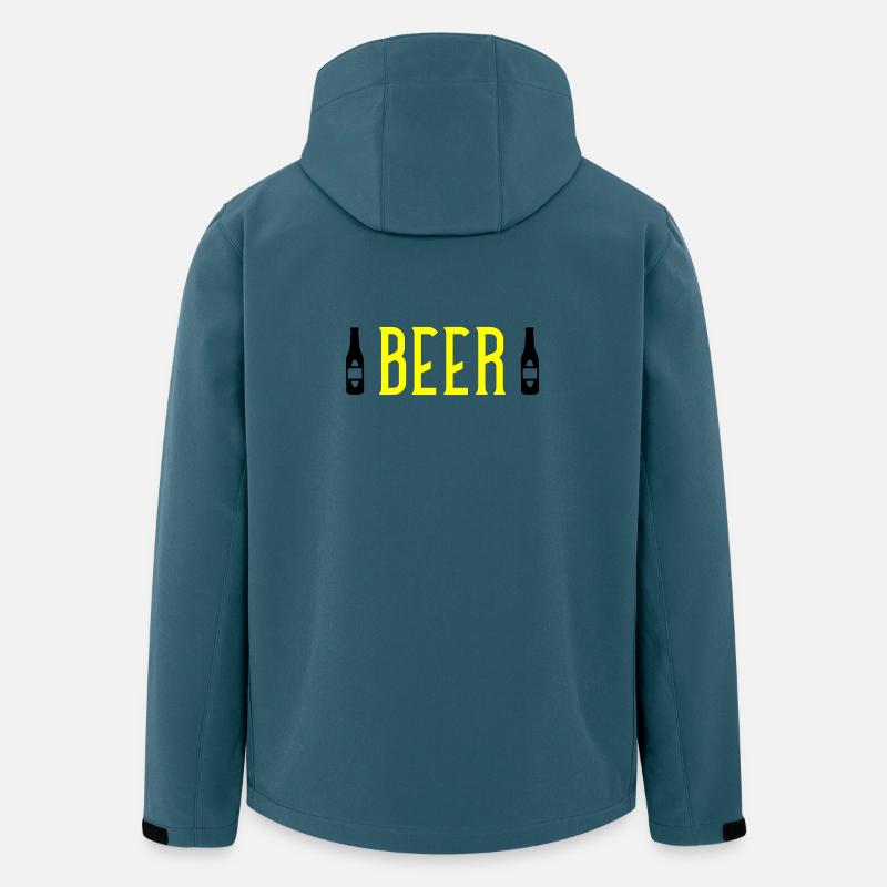 Beer  - Recycelte Männer Softshell-Jacke von Stanley/Stella - Dunkles Petrol