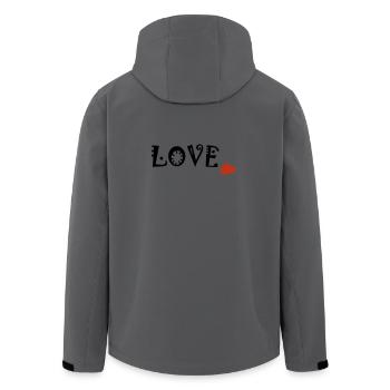 Amour - Veste softshell homme en polyester recyclé Stanley/Stella - bleu pétrole foncé - Dos - AI Model Male 185 light (185cm)