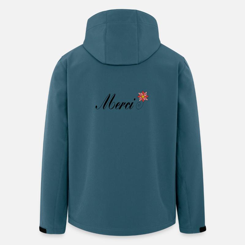MERCI. MAÎTRESSE. MAÎTRE. MERCI MAÎTRESSE - Veste softshell homme en polyester recyclé Stanley/Stella - bleu pétrole foncé