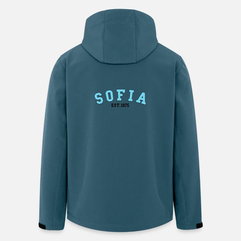Sofia_Est_1975 - Recycelte Männer Softshell-Jacke von Stanley/Stella - Dunkles Petrol