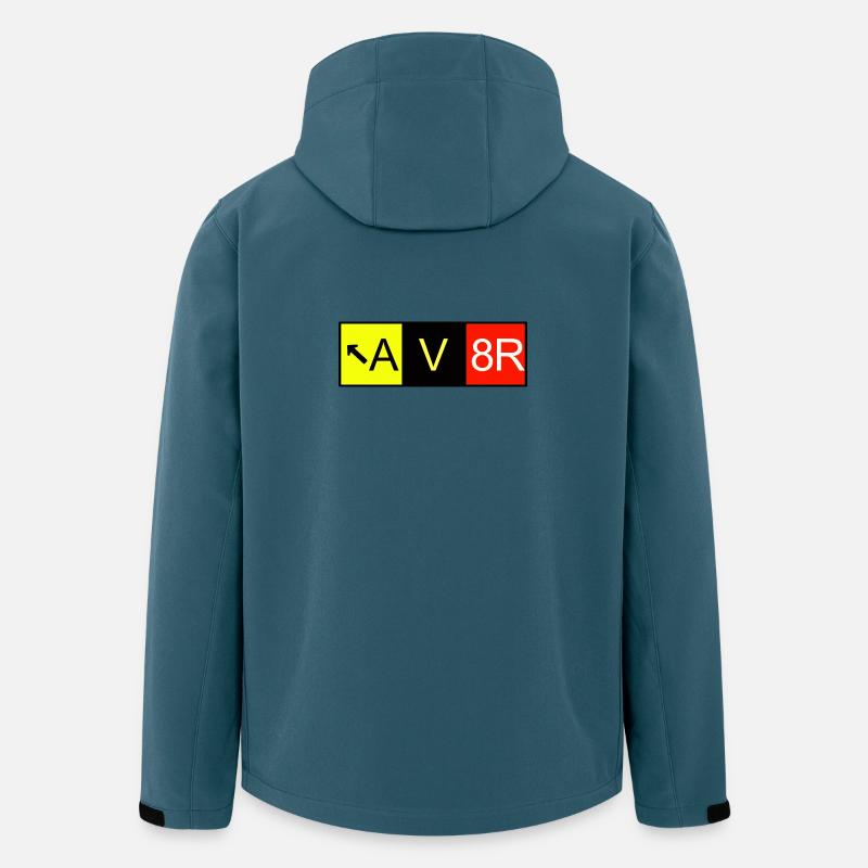 AV8R Airplane pilot - Recycelte Männer Softshell-Jacke von Stanley/Stella - Dunkles Petrol