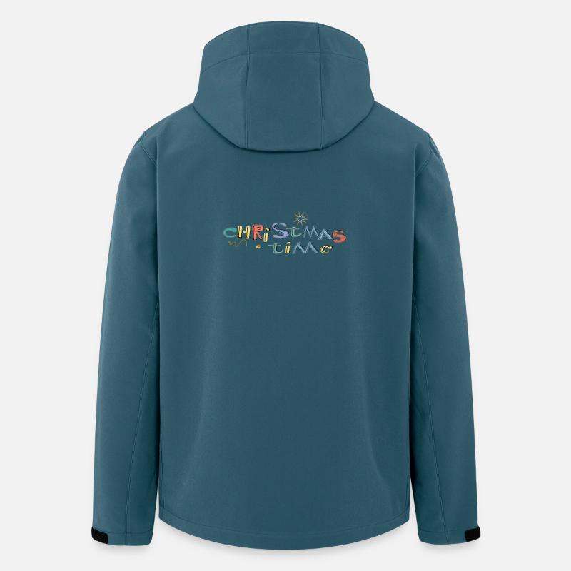 Christmas Time - Recycelte Männer Softshell-Jacke von Stanley/Stella - Dunkles Petrol