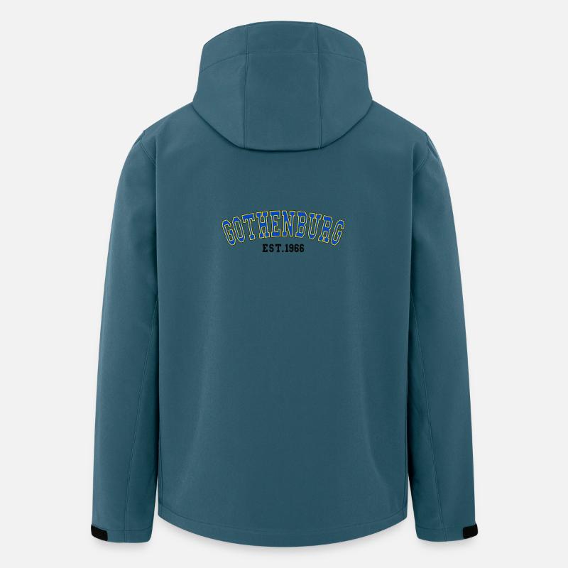 Göteborg gegründet 1966 - Recycelte Männer Softshell-Jacke von Stanley/Stella - Dunkles Petrol