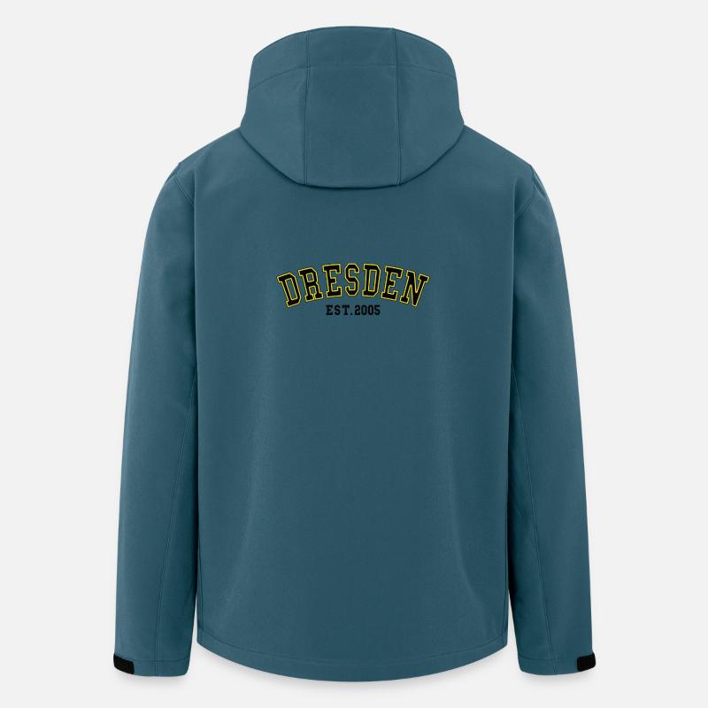 Dresden Est. 2005 - Recycelte Männer Softshell-Jacke von Stanley/Stella - Dunkles Petrol