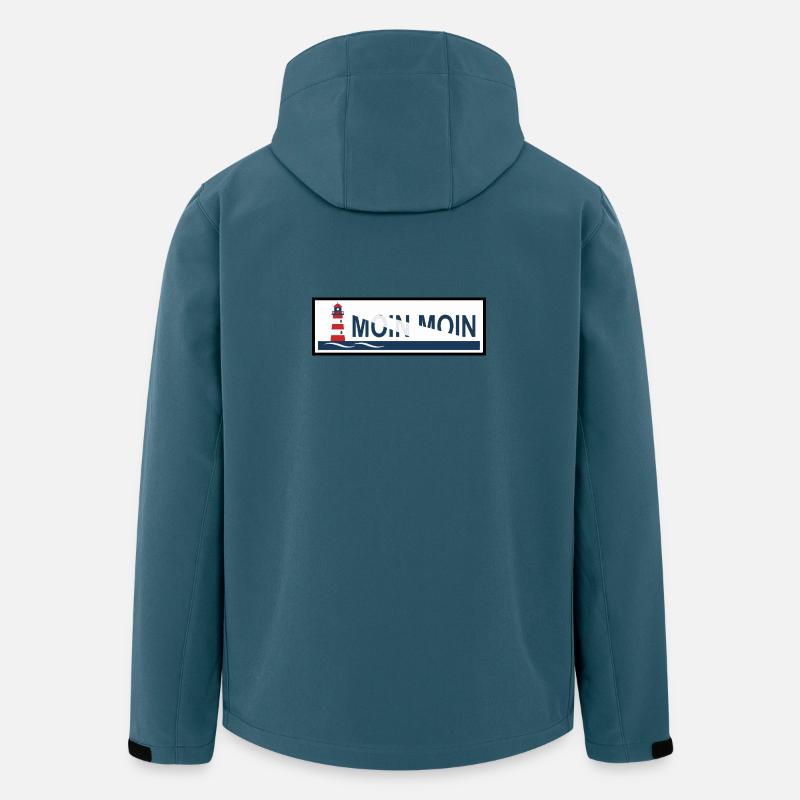 Basse-Saxe Moin Moin - Veste softshell homme en polyester recyclé Stanley/Stella - bleu pétrole foncé