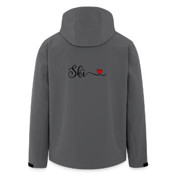 Ski - Men’s Recycled Softshell Jacket by Stanley/Stella - stargazer - Back - AI Model Male 185 light (185cm)