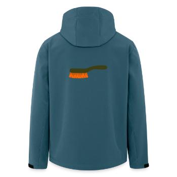 Collecteur d’outils à brosse à champignons - Veste softshell homme en polyester recyclé Stanley/Stella - bleu pétrole foncé - Dos - AI Model Male 185 light (185cm)