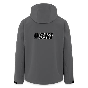 Ski Piste - Veste softshell homme en polyester recyclé Stanley/Stella - charbon - Dos - AI Model Male 185 light (185cm)