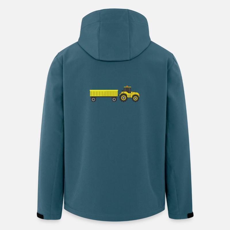 Traktor - Recycelte Männer Softshell-Jacke von Stanley/Stella - Dunkles Petrol
