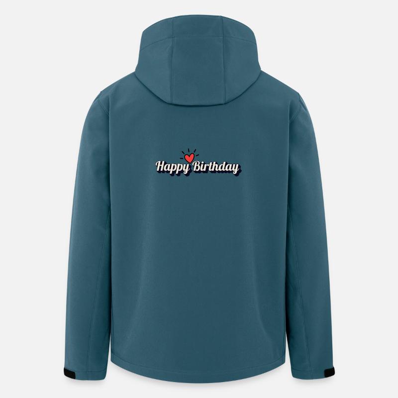 Happy Birthday - Recycelte Männer Softshell-Jacke von Stanley/Stella - Dunkles Petrol