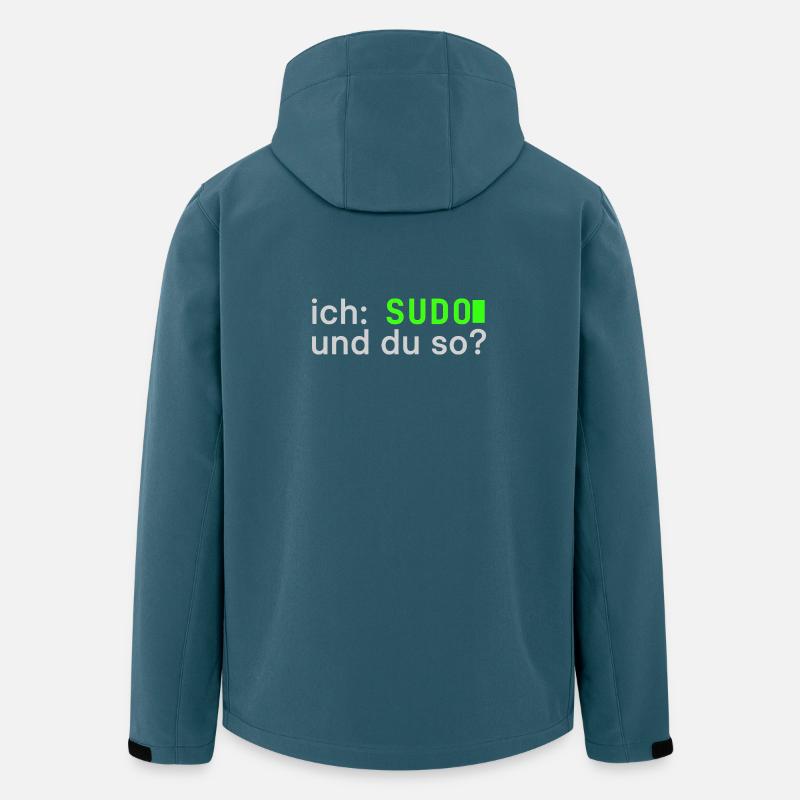 ich: SUDO und du so? Linux Spruch - Programmierer - Recycelte Männer Softshell-Jacke von Stanley/Stella - Dunkles Petrol