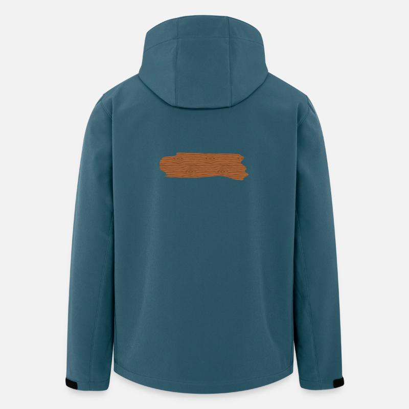 Rustic Woodgrain Pattern T-Shirt Design - Men’s Recycled Softshell Jacket by Stanley/Stella - stargazer