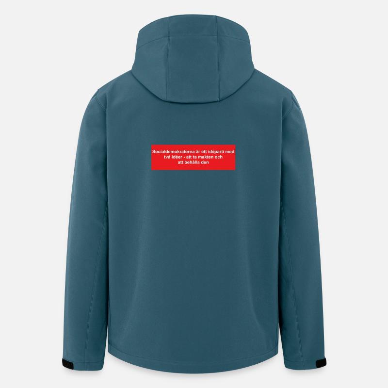 Anti Sosse - Recycelte Männer Softshell-Jacke von Stanley/Stella - Dunkles Petrol