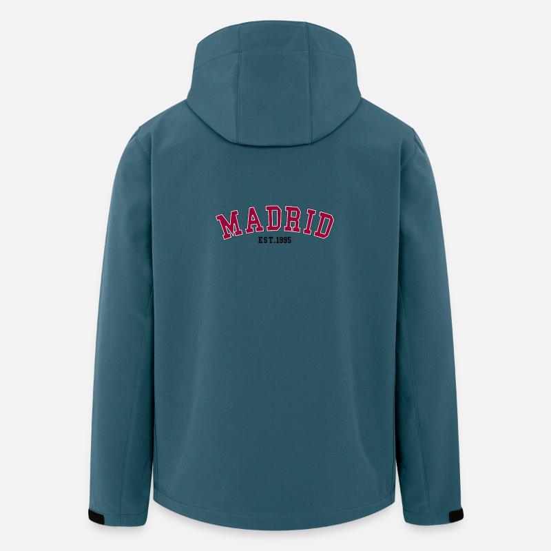 Madrid_Est_1995 - Recycelte Männer Softshell-Jacke von Stanley/Stella - Dunkles Petrol