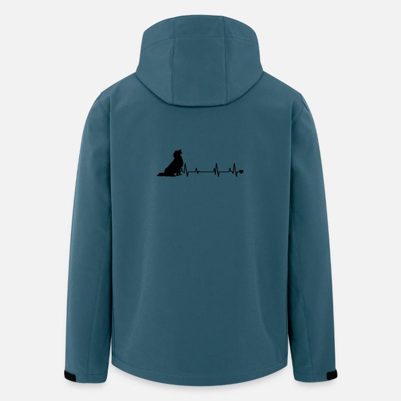 Empreinte de patte - Veste softshell homme en polyester recyclé Stanley/Stella - bleu pétrole foncé