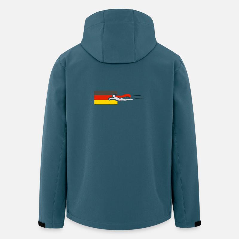Supermen flies flag in Germany - Men’s Recycled Softshell Jacket by Stanley/Stella - stargazer