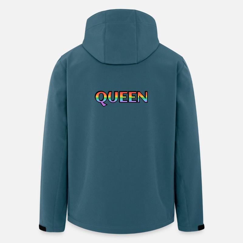 KÖNIGIN REGENBOGEN - Recycelte Männer Softshell-Jacke von Stanley/Stella - Dunkles Petrol