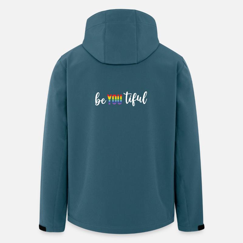 Pride Month LGBT - BeYOUTiful - Recycelte Männer Softshell-Jacke von Stanley/Stella - Dunkles Petrol