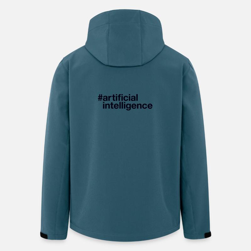 Artificial Intelligence Ki - Recycelte Männer Softshell-Jacke von Stanley/Stella - Dunkles Petrol
