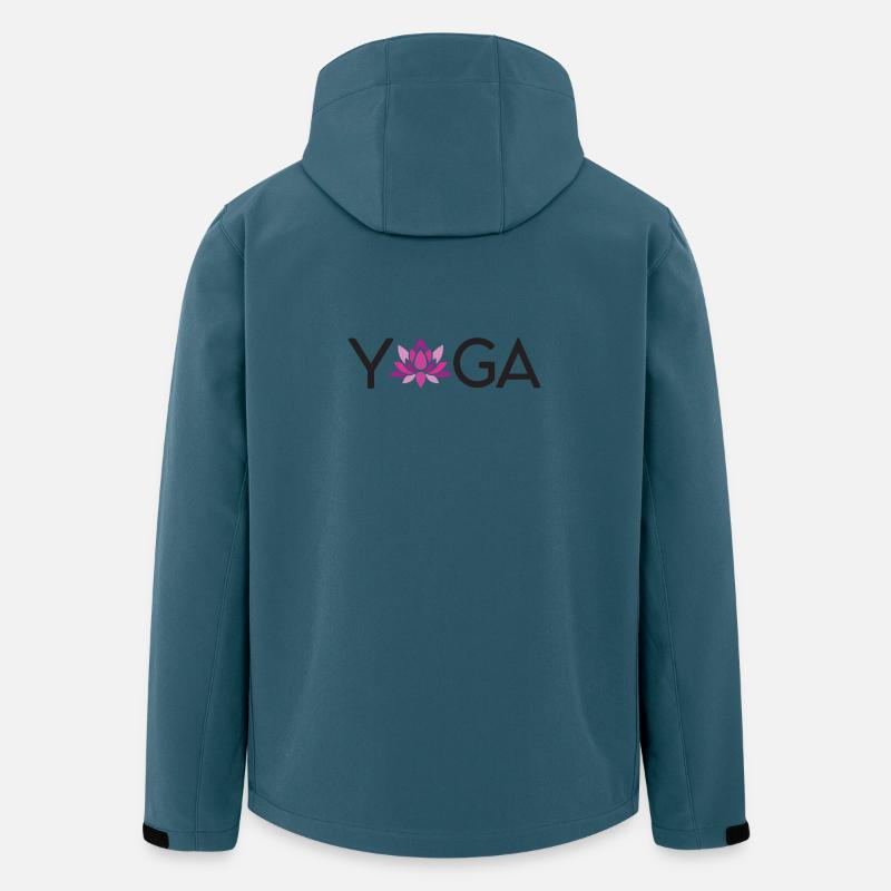Yoga Geschenkidee - Recycelte Männer Softshell-Jacke von Stanley/Stella - Dunkles Petrol