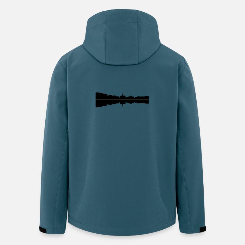 Kassel - Hercule - Veste softshell homme en polyester recyclé Stanley/Stella - bleu pétrole foncé