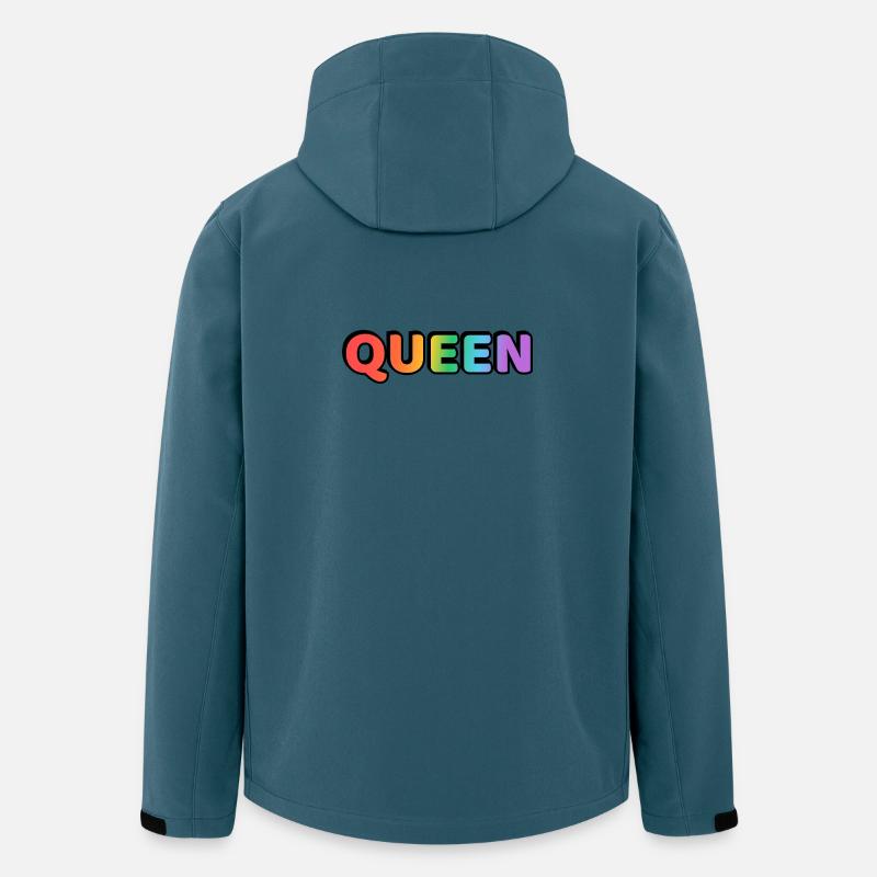 KÖNIGIN REGENBOGEN - Recycelte Männer Softshell-Jacke von Stanley/Stella - Dunkles Petrol