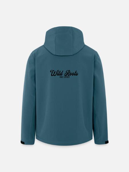 Wild Roots Free Spirit - Recycelte Männer Softshell-Jacke von Stanley/Stella - Dunkles Petrol
