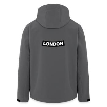 London Chapter Element (Enterrement de vie de garçon MC Rocker Design) - Veste softshell homme en polyester recyclé Stanley/Stella -  - Dos - AI Model Male 185 light (185cm)