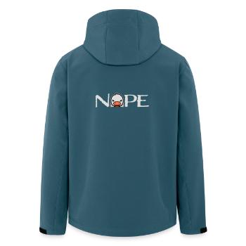 Goose Nope Middle Finger Nasty Insult Duck Naughty - Men’s Recycled Softshell Jacket by Stanley/Stella - stargazer - Back - AI Model Male 185 light (185cm)