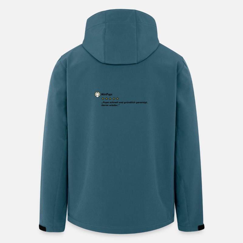 MiniPups - Recycelte Männer Softshell-Jacke von Stanley/Stella - Dunkles Petrol