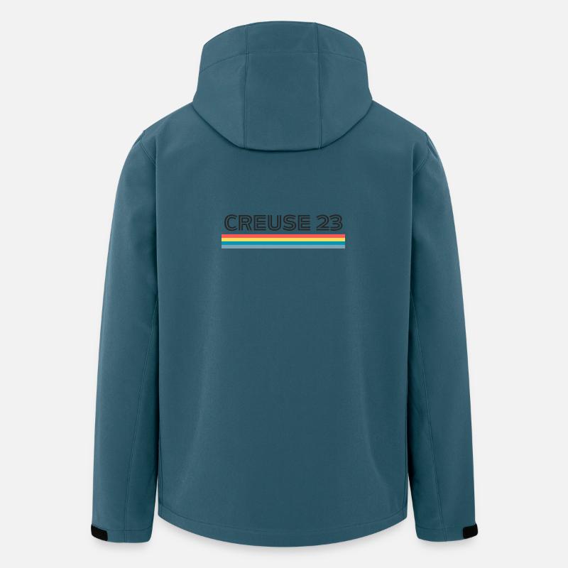 Creuse 23 Humor-Geschenk-T-Shirt - Recycelte Männer Softshell-Jacke von Stanley/Stella - Dunkles Petrol