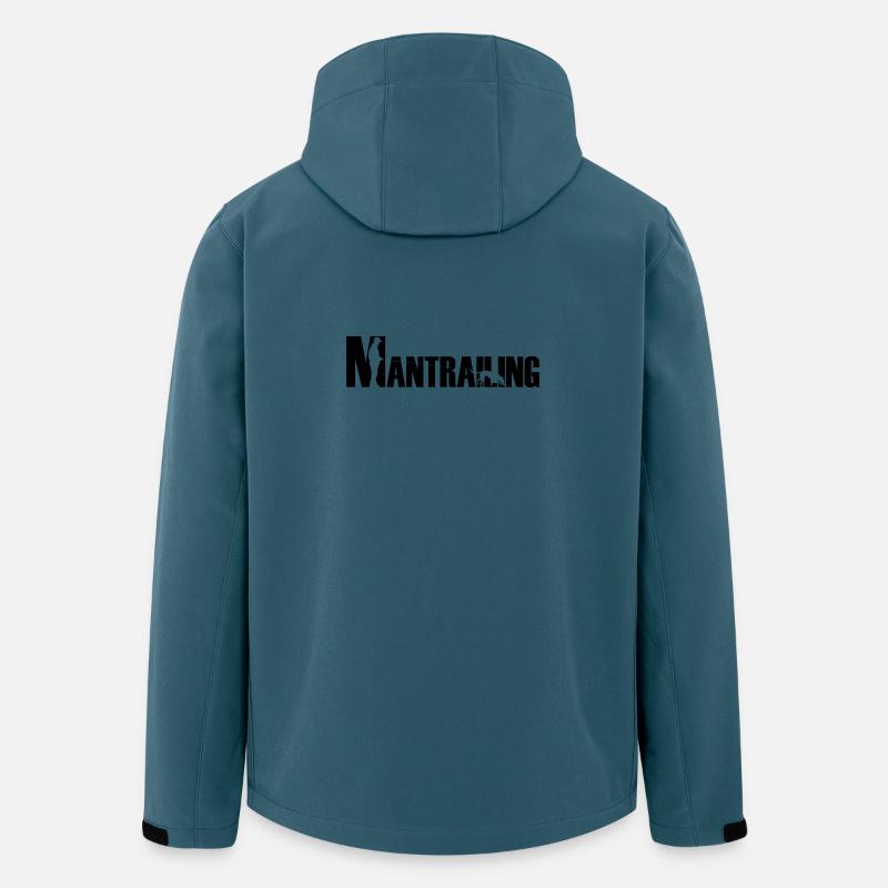 Mantrailing Malinois / Berger Allemand - Veste softshell homme en polyester recyclé Stanley/Stella - bleu pétrole foncé