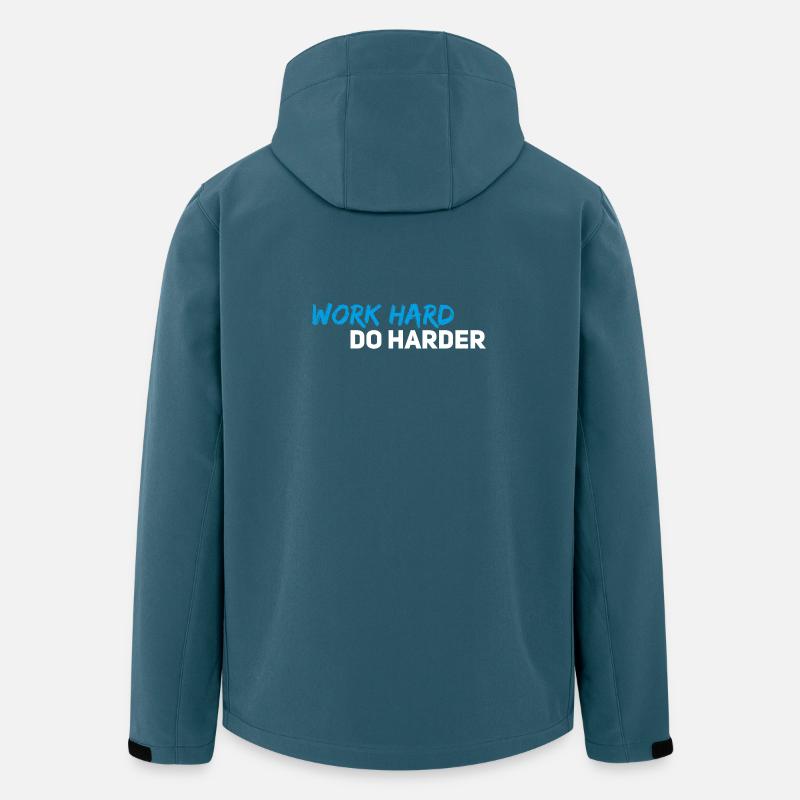 Work hard do harder - Men’s Recycled Softshell Jacket by Stanley/Stella - stargazer
