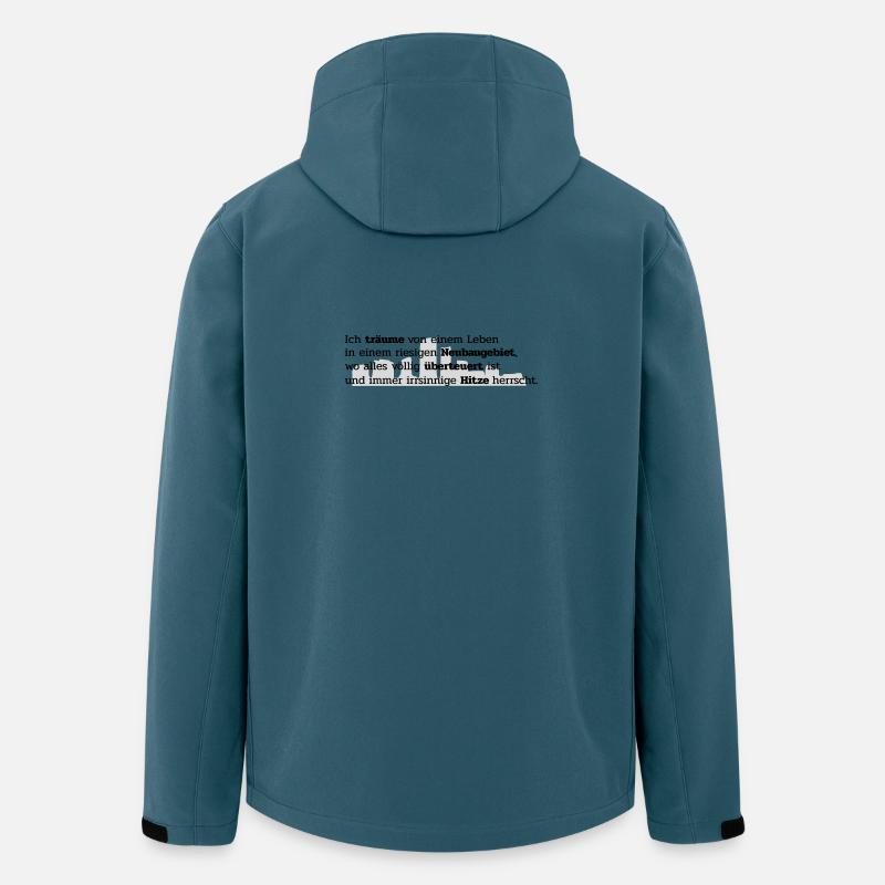 Mein Traum - Recycelte Männer Softshell-Jacke von Stanley/Stella - Dunkles Petrol